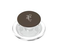 Koi Japonais Poisson Lotus Fleur Ligne Art Boho PopSockets PopGrip pour MagSafe