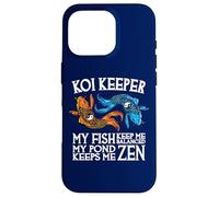 Koi Keeper Mes Poissons me Gardent en équilibre Mon étang me Garde Zen Coque pour iPhone 16 Pro