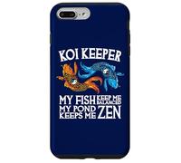 Koi Keeper Mes Poissons me Gardent en équilibre Mon étang me Garde Zen Coque pour iPhone 7 Plus/8 Plus
