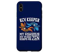 Koi Keeper Mes Poissons me Gardent en équilibre Mon étang me Garde Zen Coque pour iPhone XS Max