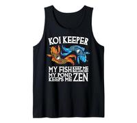 Koi Keeper Mes Poissons me Gardent en équilibre Mon étang me Garde Zen Débardeur