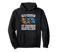 Koi Keeper Mes Poissons me Gardent en équilibre Mon étang me Garde Zen Sweat à Capuche