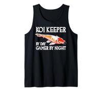 Koi Keeper par Day Gamer by Night Funny Koi Lover Débardeur