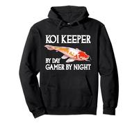 Koi Keeper par Day Gamer by Night Funny Koi Lover Sweat à Capuche