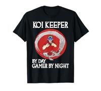 Koi Keeper par Day Gamer by Night Funny Koi Lover T-Shirt