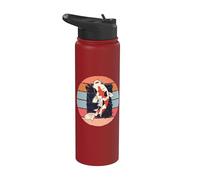 Koi poisson aquatique gracieux élégant harmonie nature Stainless Steel Insulated Water Bottle