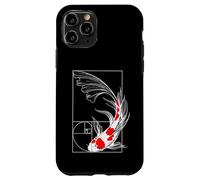 Koi Poisson Géométrie Fibonacci Spirale Japonais Coque pour iPhone 11 Pro