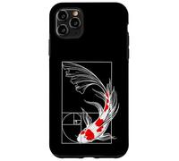 Koi Poisson Géométrie Fibonacci Spirale Japonais Coque pour iPhone 11 Pro Max