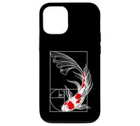 Koi Poisson Géométrie Fibonacci Spirale Japonais Coque pour iPhone 12/12 Pro