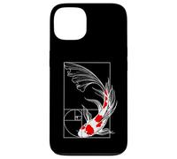 Koi Poisson Géométrie Fibonacci Spirale Japonais Coque pour iPhone 13