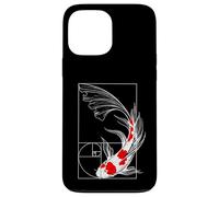 Koi Poisson Géométrie Fibonacci Spirale Japonais Coque pour iPhone 13 Pro Max