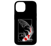 Koi Poisson Géométrie Fibonacci Spirale Japonais Coque pour iPhone 14