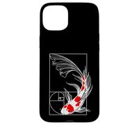 Koi Poisson Géométrie Fibonacci Spirale Japonais Coque pour iPhone 15 Plus