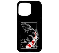 Koi Poisson Géométrie Fibonacci Spirale Japonais Coque pour iPhone 15 Pro Max