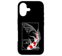 Koi Poisson Géométrie Fibonacci Spirale Japonais Coque pour iPhone 17