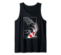 Koi Poisson Géométrie Fibonacci Spirale Japonais Débardeur