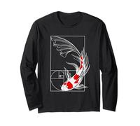 Koi Poisson Géométrie Fibonacci Spirale Japonais Manche Longue