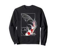 Koi Poisson Géométrie Fibonacci Spirale Japonais Sweatshirt