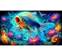 Koi-Poisson Puzzle 1000 pièces Educa Cadeau Unique Décoration Intérieure Jeu éducatif Challenge Toy pour Adultes & Enfants des 14 Ans 38x26cm/1000pcs