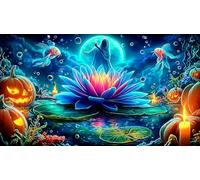 Koi-Poisson Puzzle 1000 pièces Educa Divertissement créatif De l'art Décoration Jeu éducatif Challenge Toy pour Adultes & Enfants des 14 Ans 75x50cm/1000pcs