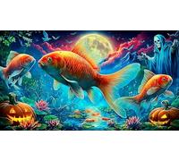 Koi-Poisson Puzzle 1000 pièces Educa Divertissement créatif Décoration Intérieure Jeu éducatif Challenge Toy pour Adultes & Enfants des 14 Ans 75x50cm/1000pcs