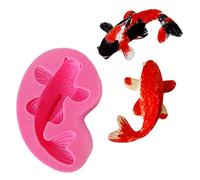 Koi Poissons Cartoon Silicone Fondant Gâteau Moule 3D Poisson Bougie Moules Savon Chocolat Moule À Pâtisserie Pour Les Outils De Cuisson