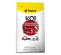 Koi Silkworm&ASTAXANTHIN Pellet Size L 7kg - Nourriture pour Poissons de bassins, Gros granulés