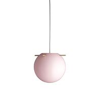 Koi Suspension Ø32 Opale Rose/Bâtons de Laiton