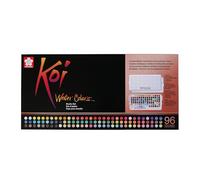 Royal Talens Sakura Kit aquarelle Koi Water Colors Studio 96 godets métalliques, nacrés, fluorescent
