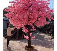 KOIAMVZW Arch Pink Fake Sakura Flower Champagne Cherry Blossom Tree Grande Plante souhaitant des Arbres artificiels pour Un événement de Mariage Party Restaurant Mall 3x3m / 9.8x9.8ft