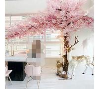 KOIAMVZW Plante de Simulation Japonaise Artificiel Cherry Blossom Trees Souhaigning Tree Peach Tree Fake Silk Flower for Office Bedroom Living Party DIY DÉCOR DE Medial 1.2X1M / 3,9X3,2FT