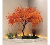 KOIAMVZW Plantes en Pot artificielles Fausses Cerises Olive Plantes artificielles pour Le Salon intérieur décoration de Plante Verte Artificielle Rouge-1,2 m