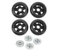Koieam 4 pièces de Remplacement de Roues de Bagages, pour Valise de Voyage, roulettes pivotantes universelles Flexibles rotatives pour Chariot