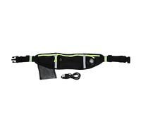 Koieam Sac de Taille, Pochette de Ceinture de Course à LED IPX5 étanche 4 Niveaux d'éclairage Sac de Taille de lumière LED pour l'équitation en Plein air