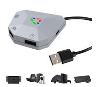 Koiiko Adaptateur clavier et souris pour Nintendo Switch, Xbox Series S/X, Xbox One, PS4/PS3, convertisseur de clavier Switch prend en charge la sensibilité, la vitesse visée, la zone morte - Plug and