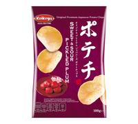 KOIKEYA Chips de pommes de terre saveur prune marinée aigre-douce - 100 g