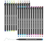 Koilox 36 couleurs différentes Lot de stylos à pointe fine de 0,4 mm pour dessiner et écrire des croquis, journalisation, notes, bandes dessinées, livre de coloriage (24)