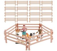 KOIROI Jouet de clôture de Cheval, 40 pièces pour Chevaux - Accessoires de clôture - Kit de Jeu - Jouet de clôture de Ferme - Mini Cheval - Clôture Corral - Jouet de clôture pour Grange