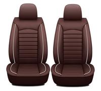 KOIYWQA 2 Housses de siège Auto, pour Toyota Yaris Cross 2020-2025 Housses De Siège De Voiture en Cuir Imperméable Ensembles Housses De Siège Avant,A Brown