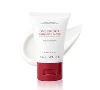 Koji White Radiance Overnight Face Mask with 1% Kojic Acid, 3% Niacinamide, 0.5% Cica & Hyaluronic Acid - Hydrating Sleeping Mask for Smooth, Moisturizing, Unscented, Vegan 30 ml (1.01 Fl Oz)