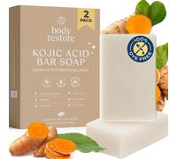 Kojic Acid Soap, (Fragrance Free 2 Pack), With Vitamin C,E, Shea Butter, Collagen, Hyaluronic Acid, Turmeric, Retinol For Dark Spots, All Natural Soap Bar, Paraben Free