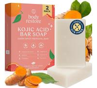 Kojic Acid Soap, (Grapefruit 2 Pack), With Vitamin C,E, Shea Butter, Collagen, Hyaluronic Acid, Turmeric, Retinol For Dark Spots, All Natural Soap Bar, Paraben Free