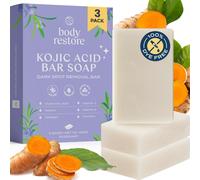Kojic Acid Soap, (Rosemary 3 Pack), With Vitamin C,E, Shea Butter, Collagen, Hyaluronic Acid, Turmeric, Retinol For Dark Spots, All Natural Soap Bar, Paraben Free