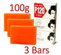 Kojie San Pelle schiarente acido kojico 3 saponette - macchie Di età dissolvenze 100 g, lentiggini, E ALTRI Segni di DANNO DEL Sole, guarisce Acne macchie E cancella cicatrici E Segni Rossi