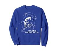 Kojima Productions White Video Gaming Merch Sweatshirt, Unisexe pour Adultes, Bleu Royal, M