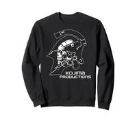 Kojima Productions White Video Gaming Merch Sweatshirt, Unisexe pour Adultes, Noir, L