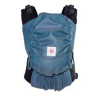 KOKADI Porte-bébé Flip Heart2Heart Lagoon (unique) - Ergonomique et sûr - Fait main en 100 % coton bio - De la naissance à 15 kg - Facile à mettre - Idéal pour un usage quotidien - Bleu
