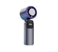 kokdid 1 ventilateur portable pliable à 199 vitesses de refroidissement en céramique glacée 3500 mAh rechargeable par USB moteur silencieux pour intérieur ou extérieur