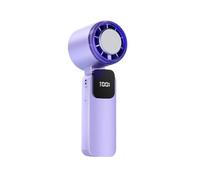 kokdid 1 ventilateur portable pliable à 199 vitesses de refroidissement en céramique glacée 3500 mAh rechargeable par USB moteur silencieux pour intérieur ou extérieur