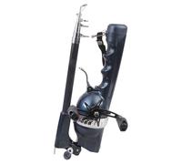 kokdid Bâtons de pêche télescopiques pliables avec une seule main - Canne pliante de voyage pour amateurs de plein air - Bâtons rotatifs avec bras moulinet